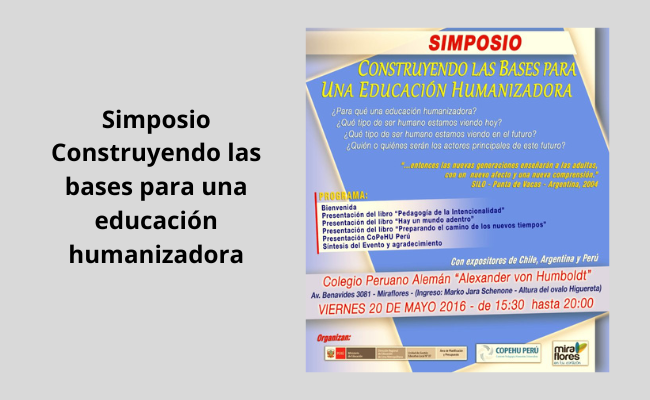 Construyendo las bases para una Educación Humanizadora
