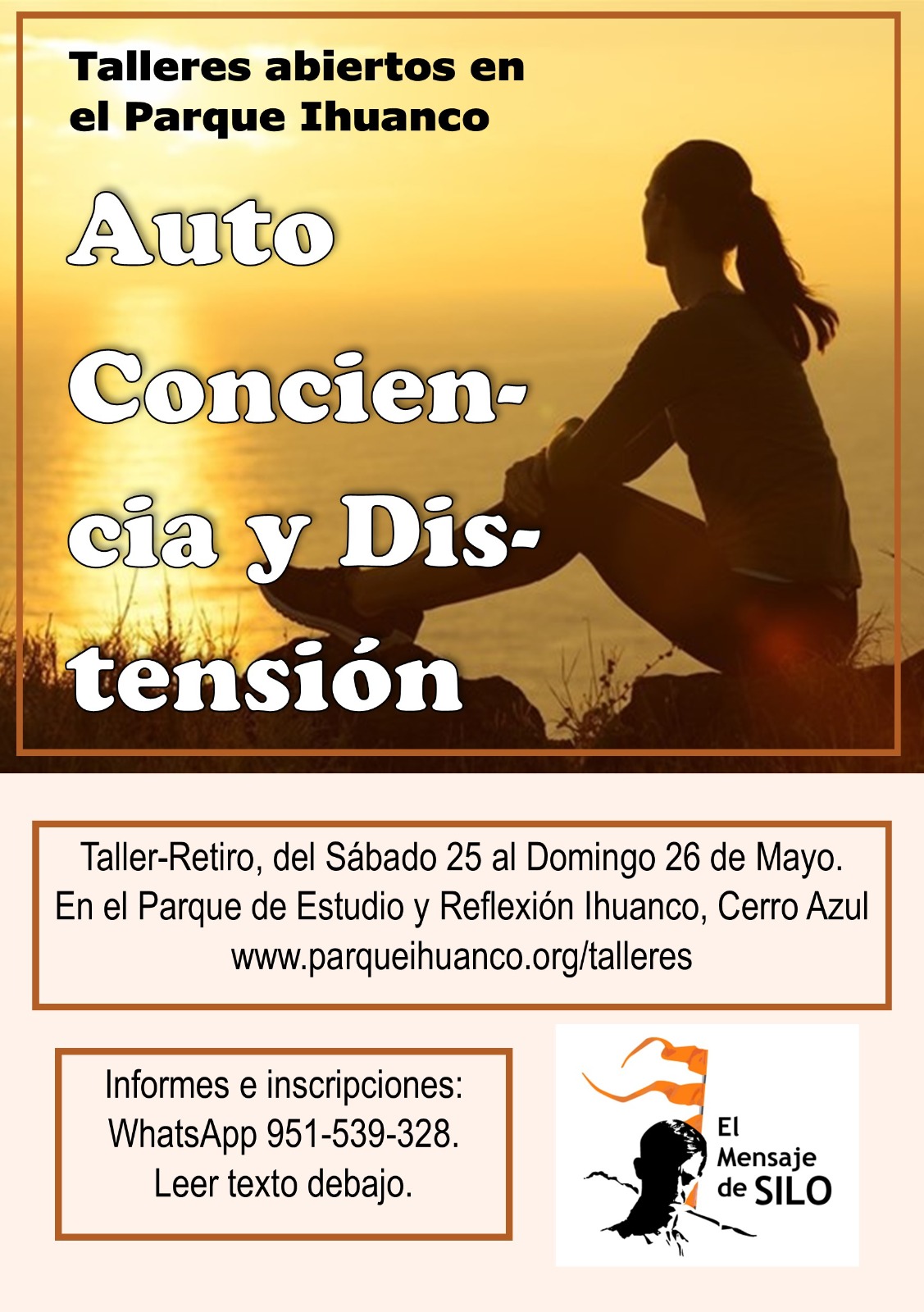 Las comunidades de El Mensaje de Silo invitan al Primer taller-retiro de este año.