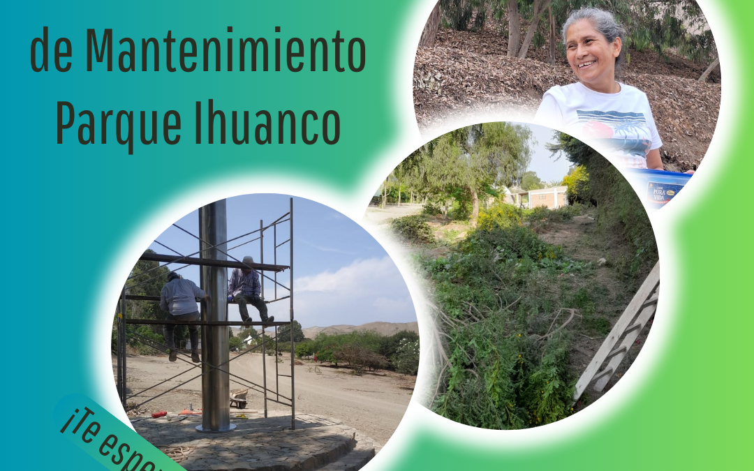 Jornada de mantenimiento mensual en el Parque de Estudio y Reflexión Ihuanco, Cerro Azul – Cañete.