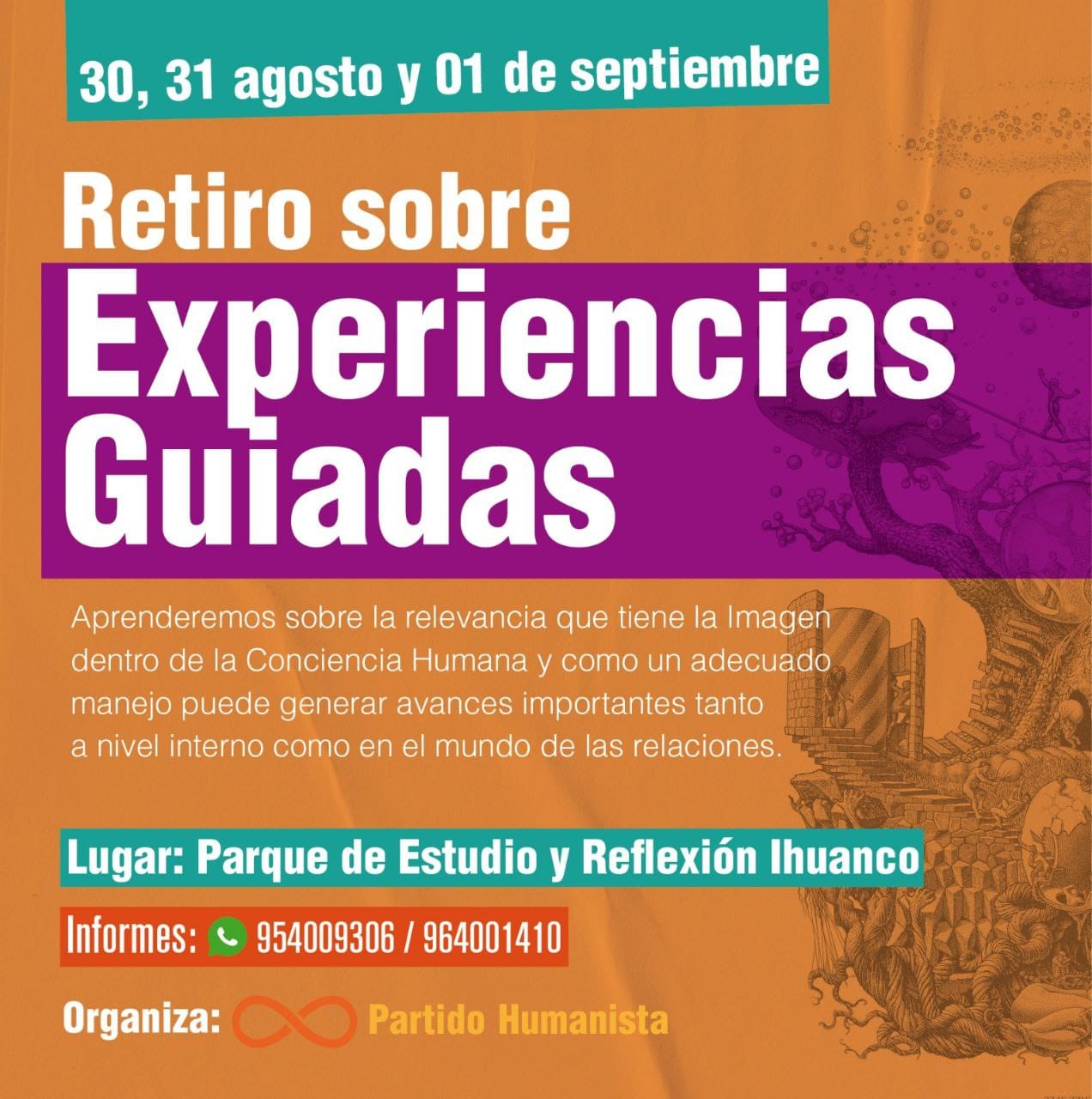 Retiro de experiencias guiadas en el Parque de Estudio y Reflexión Ihuanco