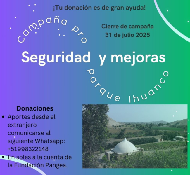 Atendiendo a la necesidad de fortalecer la seguridad de nuestro querido Parque Ihuanco.